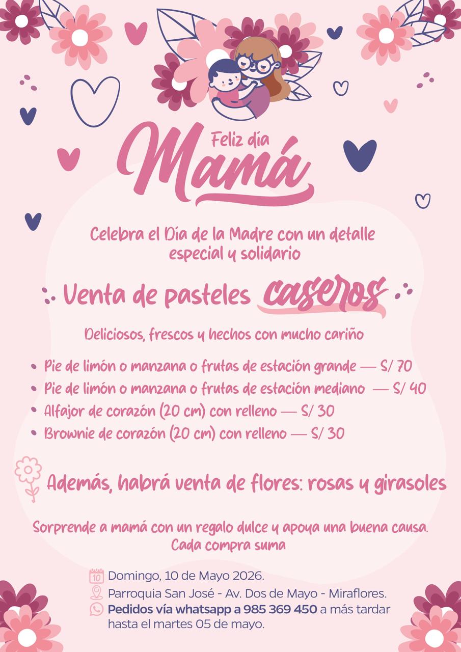 🌸 Celebremos el Día de las Madres con amor y dulzura 🌸